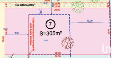 Terrain - 305 m²