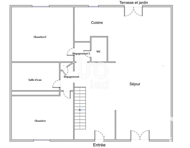 Maison - 90 m² - 5 pièces