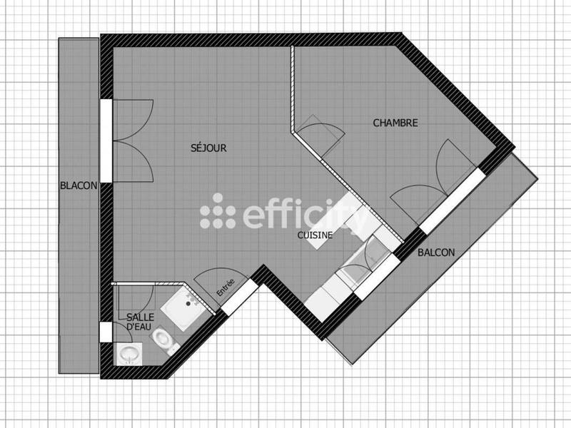 Appartement - 40 m² - 2 pièces