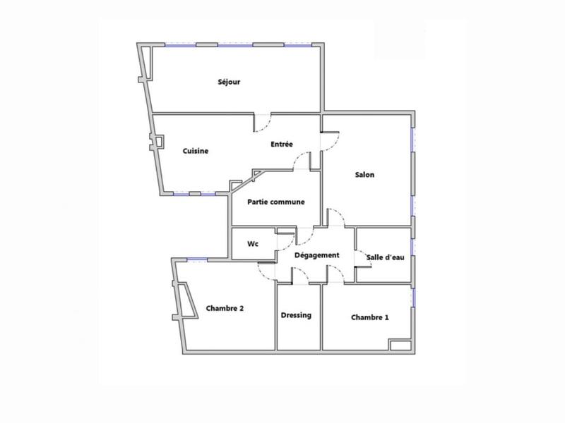 Appartement - 80 m² - 4 pièces