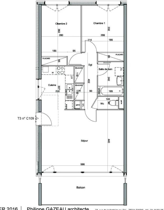 Appartement - 67 m² - 3 pièces
