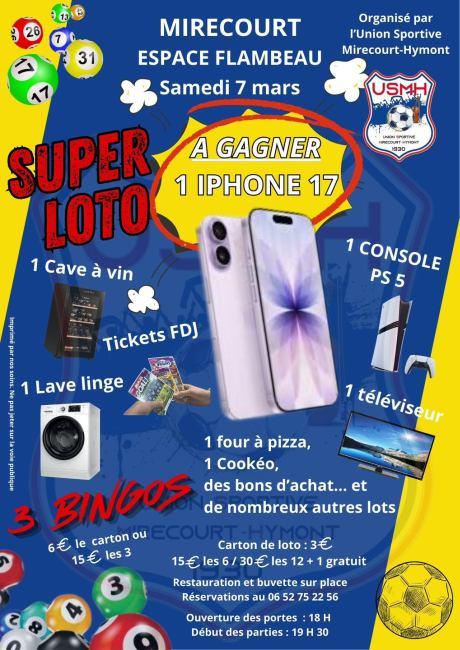 Super loto Union Sportive de Mirecourt Hymont