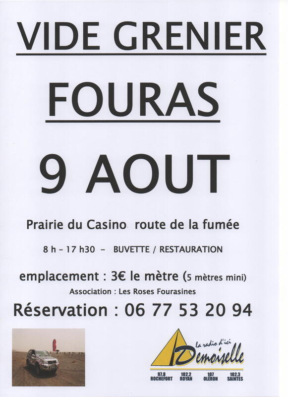 Vide grenier organisée par les roses fourasines 4x4