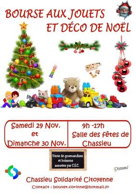 Bourse aux jouets et décoration de noël