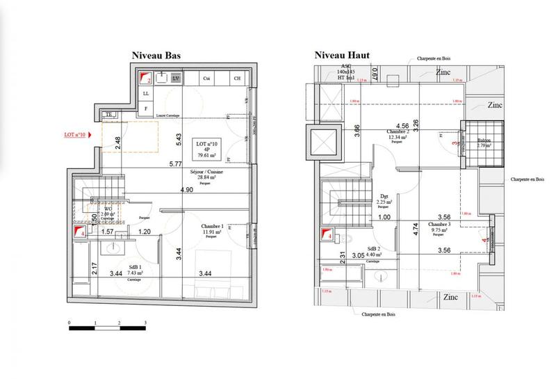 Appartement - 79 m² - 4 pièces