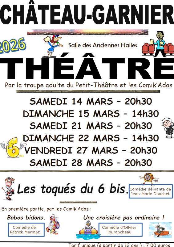Le Petit Théâtre vous propose sa dernière création : les toqués du 6 bis.