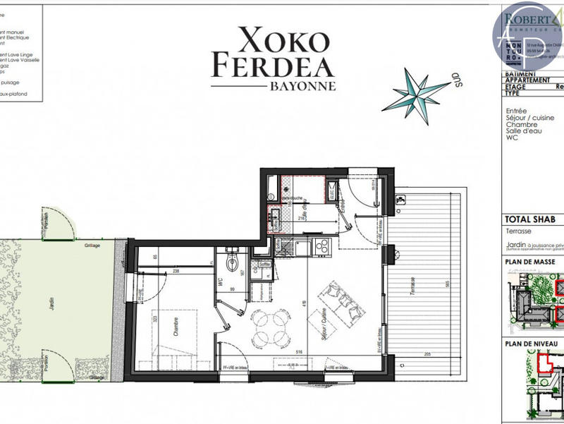 Appartement - 36 m² - 2 pièces