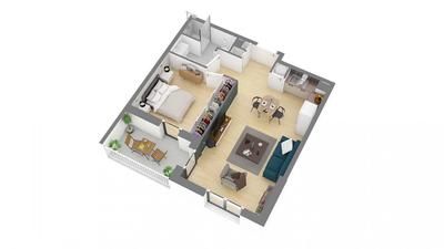 Appartement - 43 m² - 2 pièces