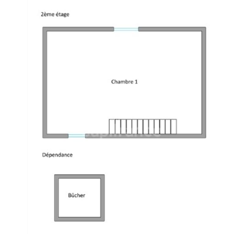 Maison - 55 m² - 2 pièces