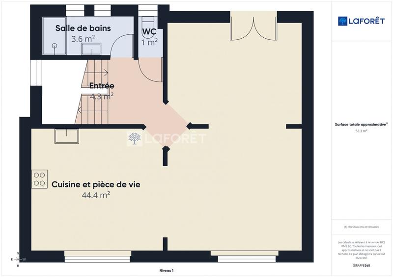 Maison - 107 m² - 4 pièces