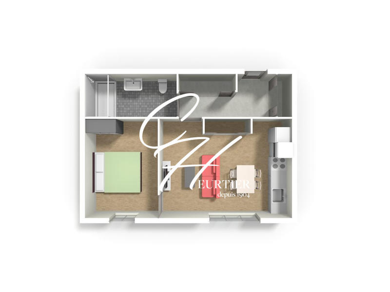 Appartement - 27 m² - 2 pièces