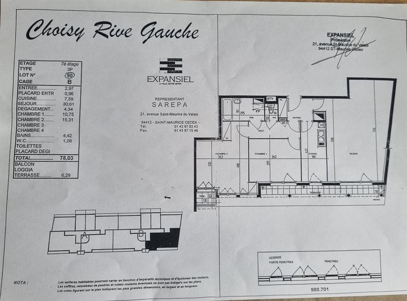 Appartement - 82 m² - 4 pièces