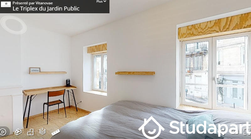 Chambre - 20 m² - 1 pièce