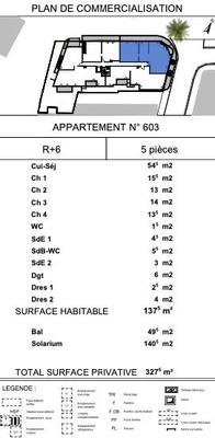 Appartement - 137 m² - 5 pièces