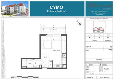 Appartement - 31 m² - 1 pièce