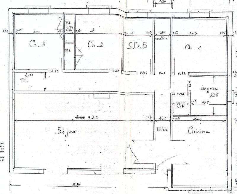 Maison de campagne - 110 m² - 4 pièces