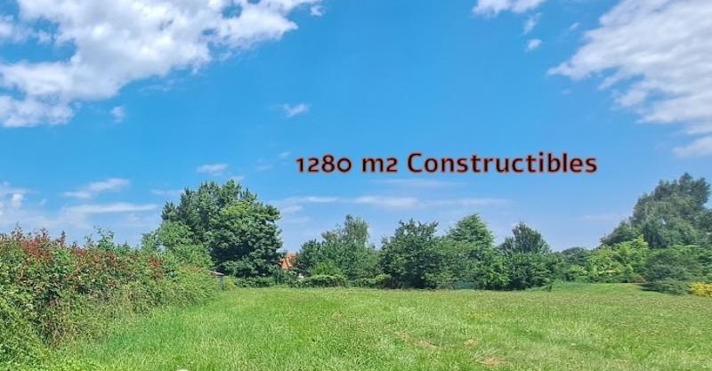 Terrain constructible - 1 280 m²