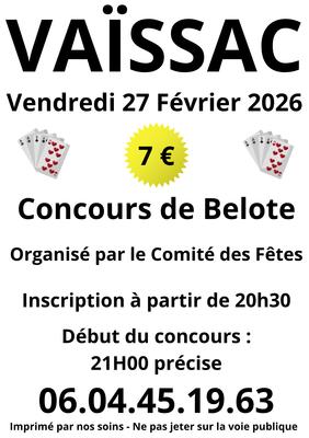 Concours Amical de Belote