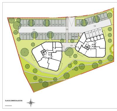 Appartement - 45 m² - 2 pièces