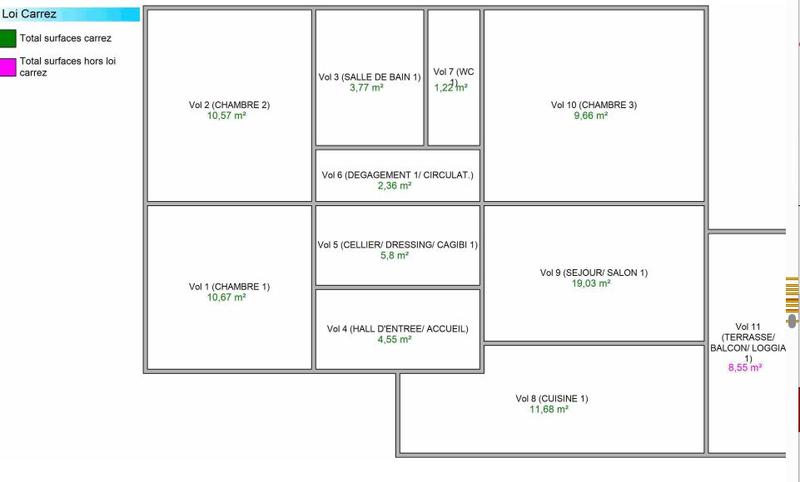 Appartement - 79 m² - 4 pièces