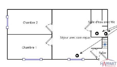 Appartement - 40 m² - 3 pièces