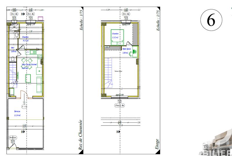 Maison de village - 58 m² - 3 pièces