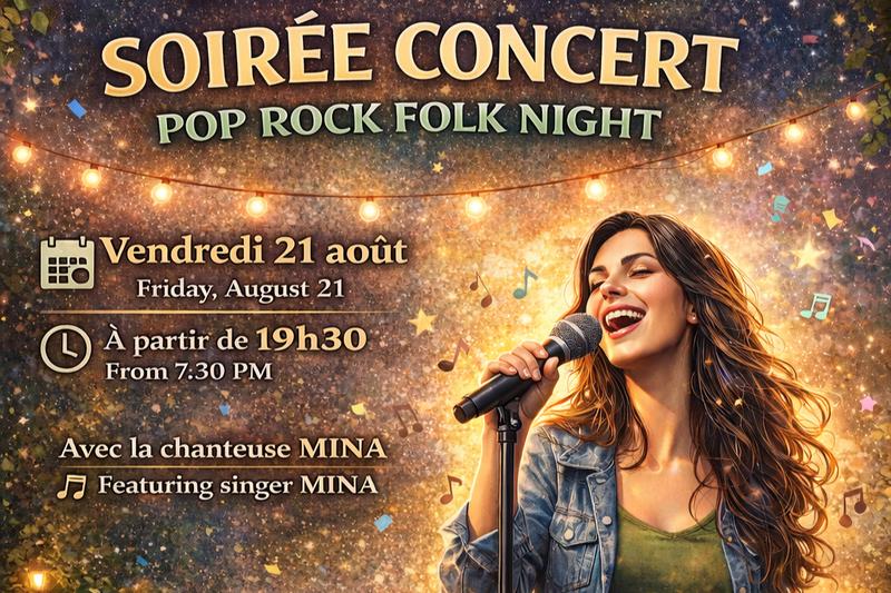 Soirée clôture de saison avec Mina