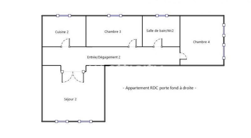 Appartement - 75 m² - 3 pièces