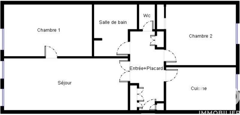 Appartement - 65 m² - 3 pièces