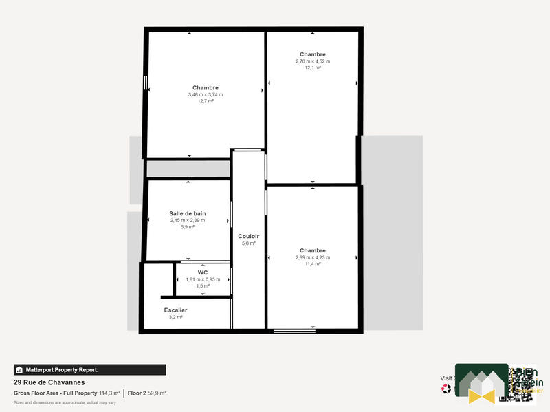 Maison - 90 m² - 4 pièces