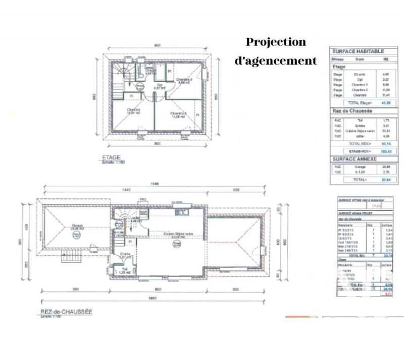 Maison - 103 m² - 5 pièces