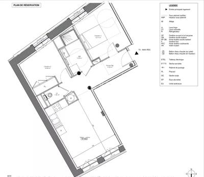 Appartement - 60 m² - 3 pièces