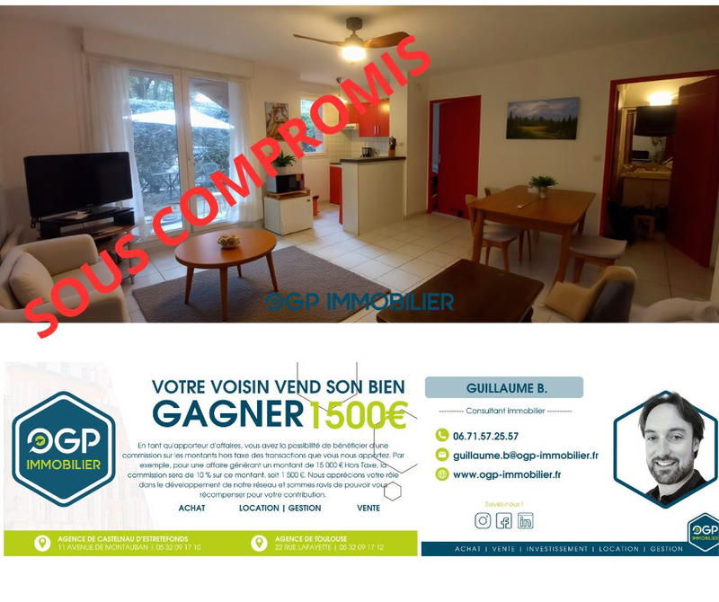 Appartement - 39 m² - 2 pièces