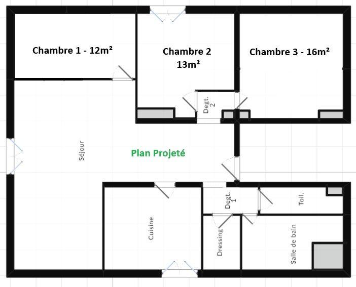 Appartement - 106 m² - 4 pièces
