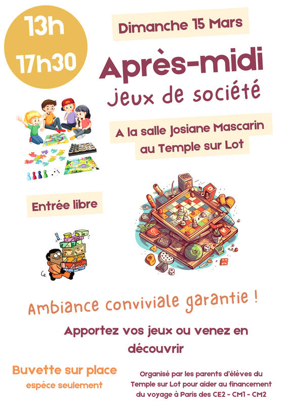 Après-midi jeux de société