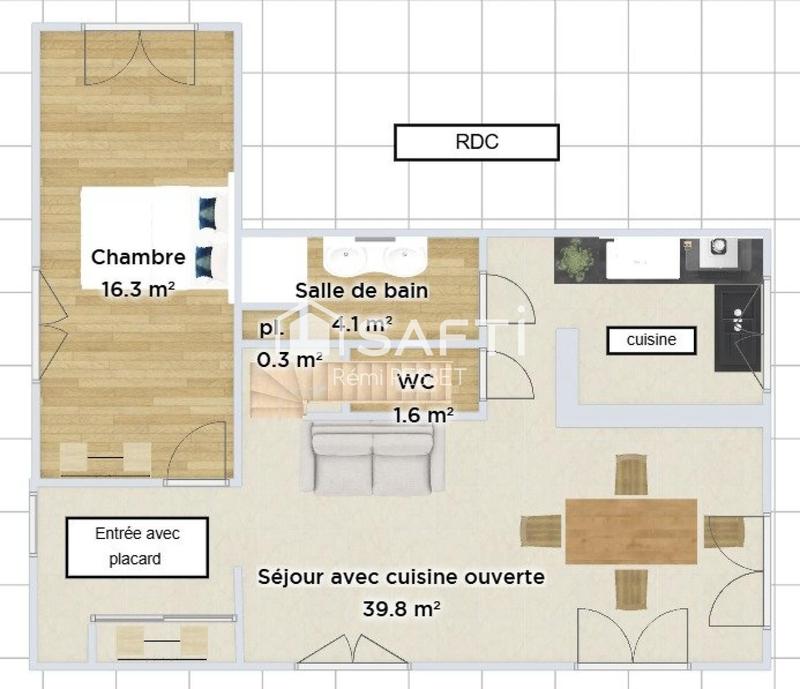 Maison - 85 m² - 4 pièces