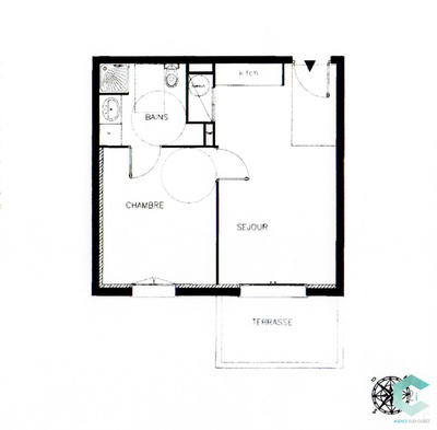 Appartement - 37 m² - 2 pièces