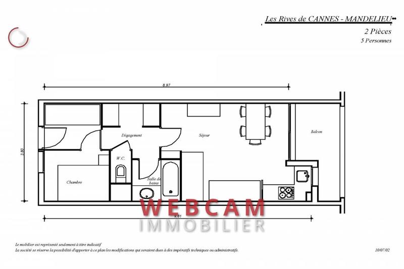 Appartement - 33 m² - 2 pièces