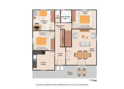 Maison - 122 m² - 6 pièces