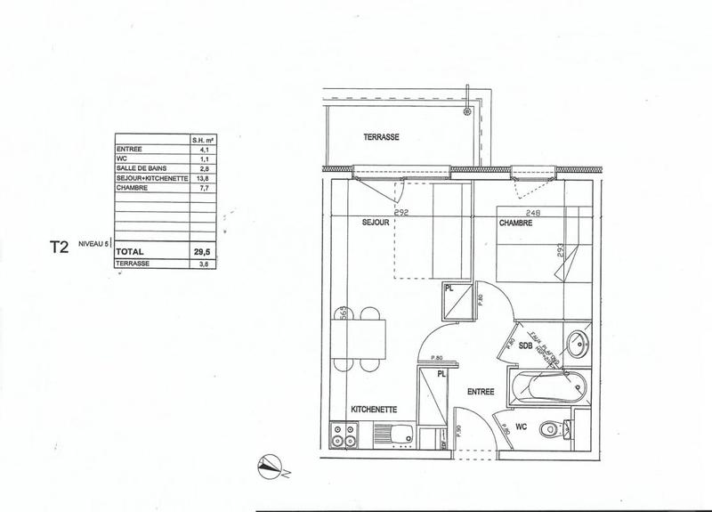 Appartement - 29 m² - 1 pièce