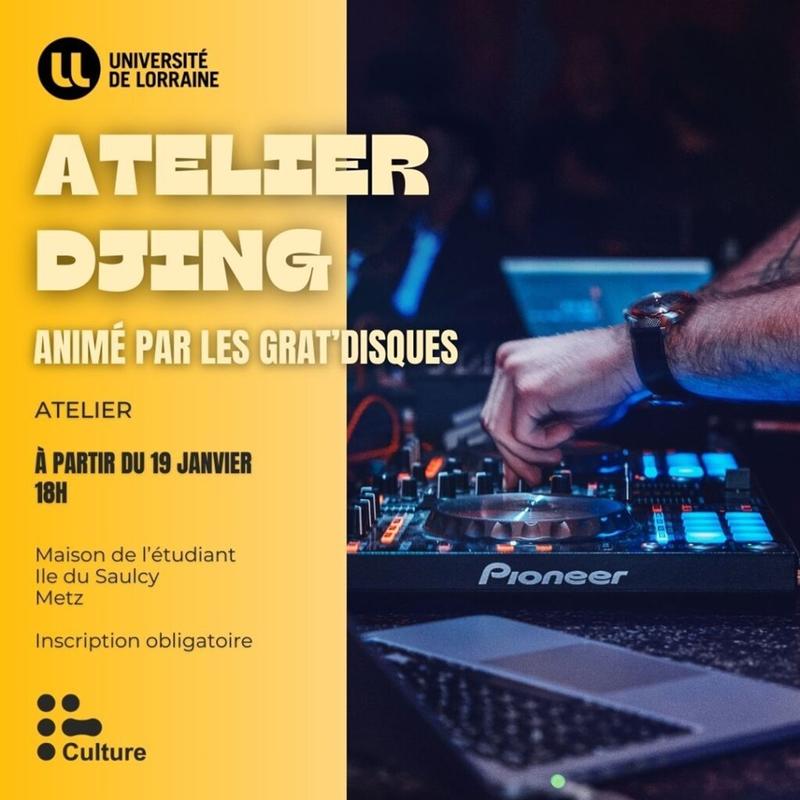 Atelier - DJing étudiant