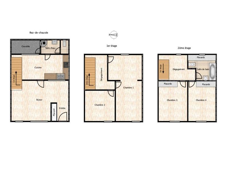 Maison de village - 115 m² - 5 pièces