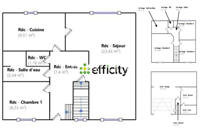 Pavillon - 120 m² - 6 pièces