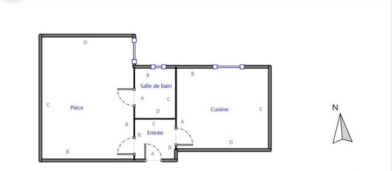 Appartement - 25 m² - 1 pièce