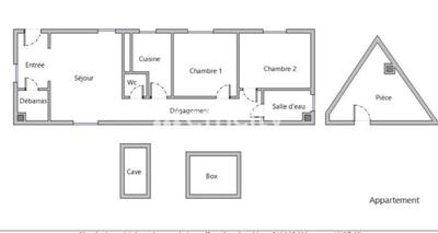 Appartement - 67 m² - 3 pièces