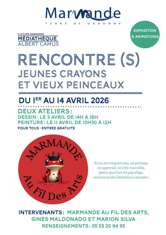 Rencontre(S) Jeunes crayons et vieux pinceaux