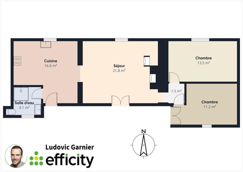 Maison - 70 m² - 4 pièces