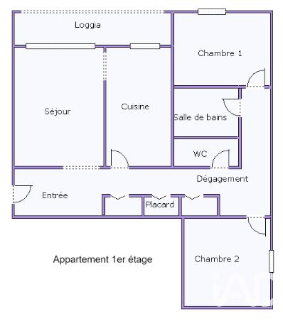 Appartement - 69 m² - 3 pièces