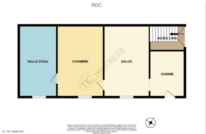 Maison en pierre - 56 m² - 2 pièces