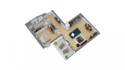 Appartement - 50 m² - 2 pièces